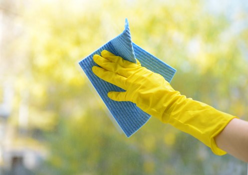 Exterior window cleaning on a residential property in NW11
